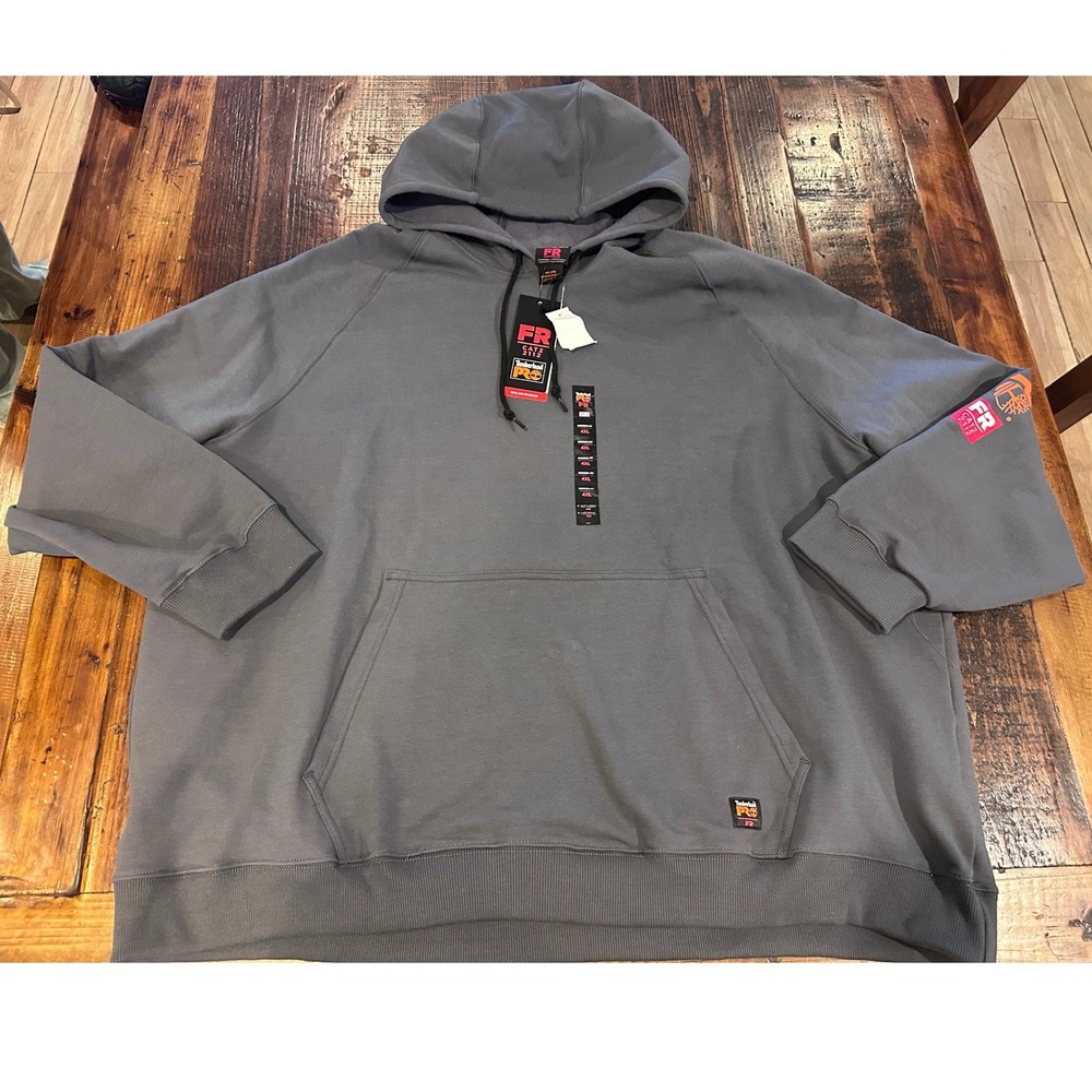 Timberland PRO FR Hoodie Men 4XL Charcoal Flame Resistant Sweatshirt TB0A1VAJ003